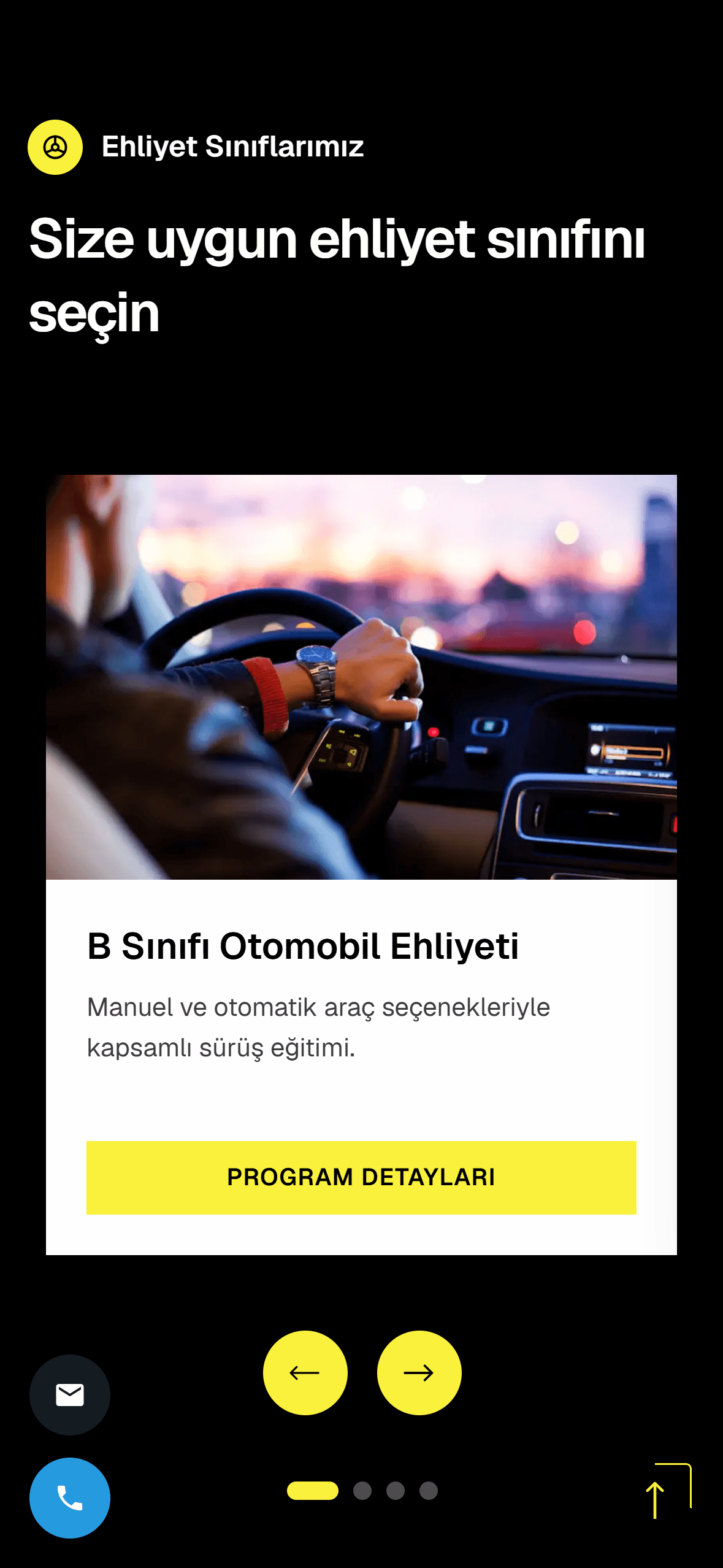 Sarıyer Sürücü Kursu mobile B-class car licence programme card